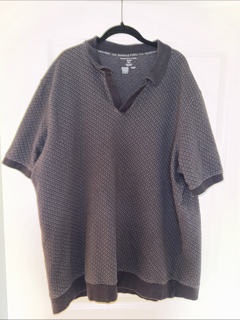 Shaquille O’Neal Textured Short Sleeve Polo